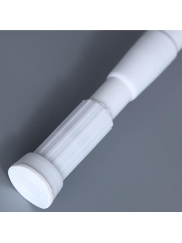 Карниз для ванной комнаты телескопический Доляна, 140-260 см, цвет белый