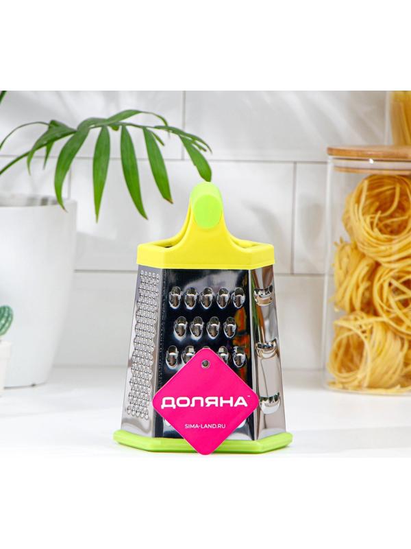 Тёрка шестигранная Доляна «Деревушка», 20×10 см, цвет МИКС