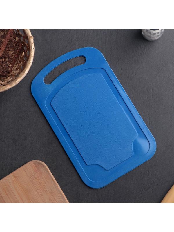 Доска разделочная пластиковая Доляна «Дуга», 25×15 см, цвет МИКС