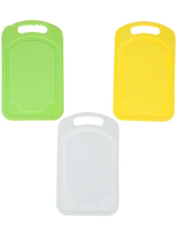 Доска разделочная пластиковая Доляна «Дуга», 25×15 см, цвет МИКС