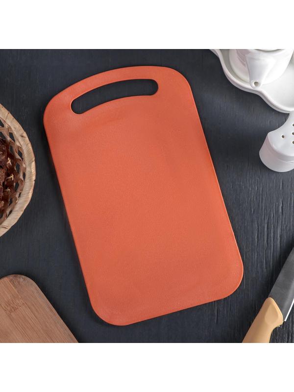 Доска разделочная пластиковая Доляна «Дуга», 25×15 см, цвет МИКС