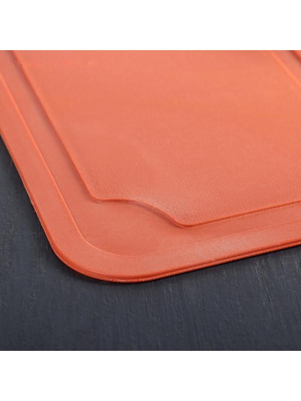 Доска разделочная пластиковая Доляна «Дуга», 25×15 см, цвет МИКС