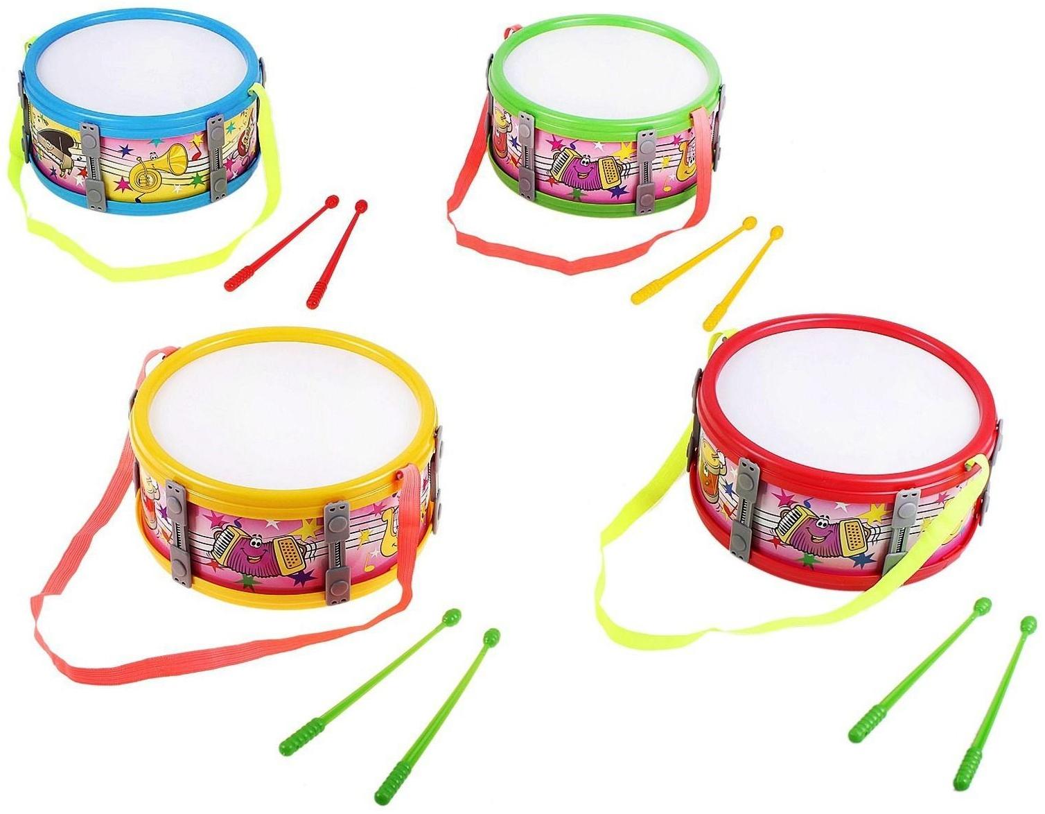 Барабан большой, цвета МИКС