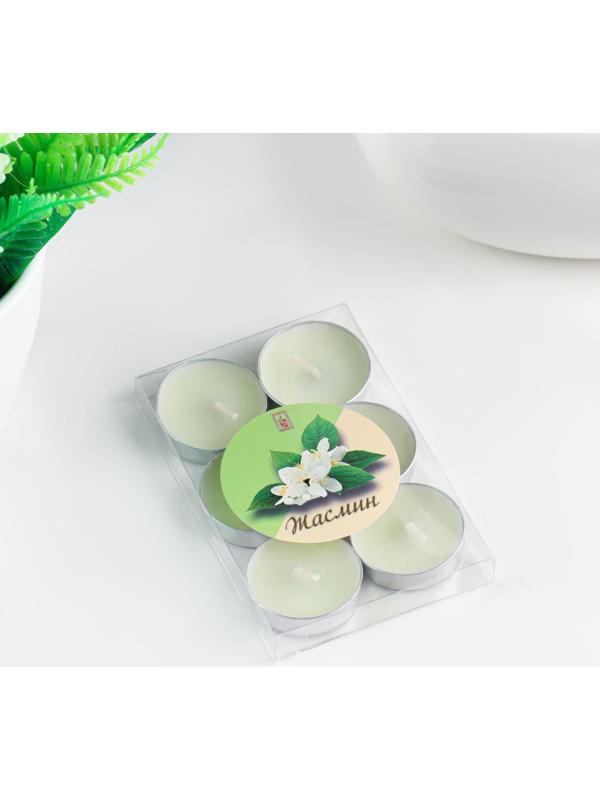 Набор свечей чайных ароматических, 6 шт, жасмин