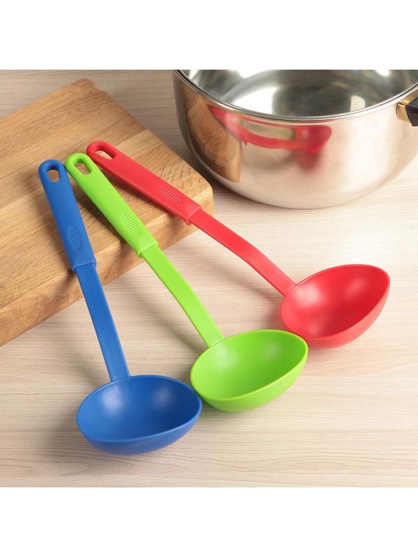 Половник Доляна «Радужный», 31 см, цвет МИКС