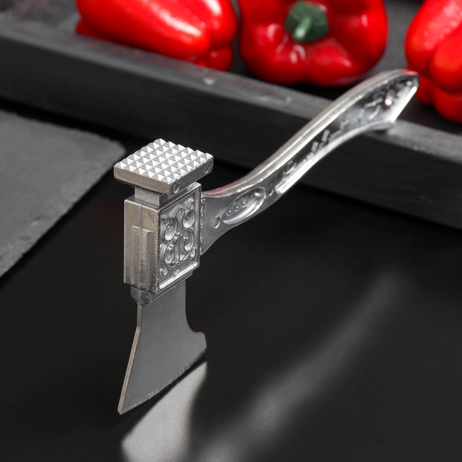 Молоток для мяса с топориком Доляна, 22 см