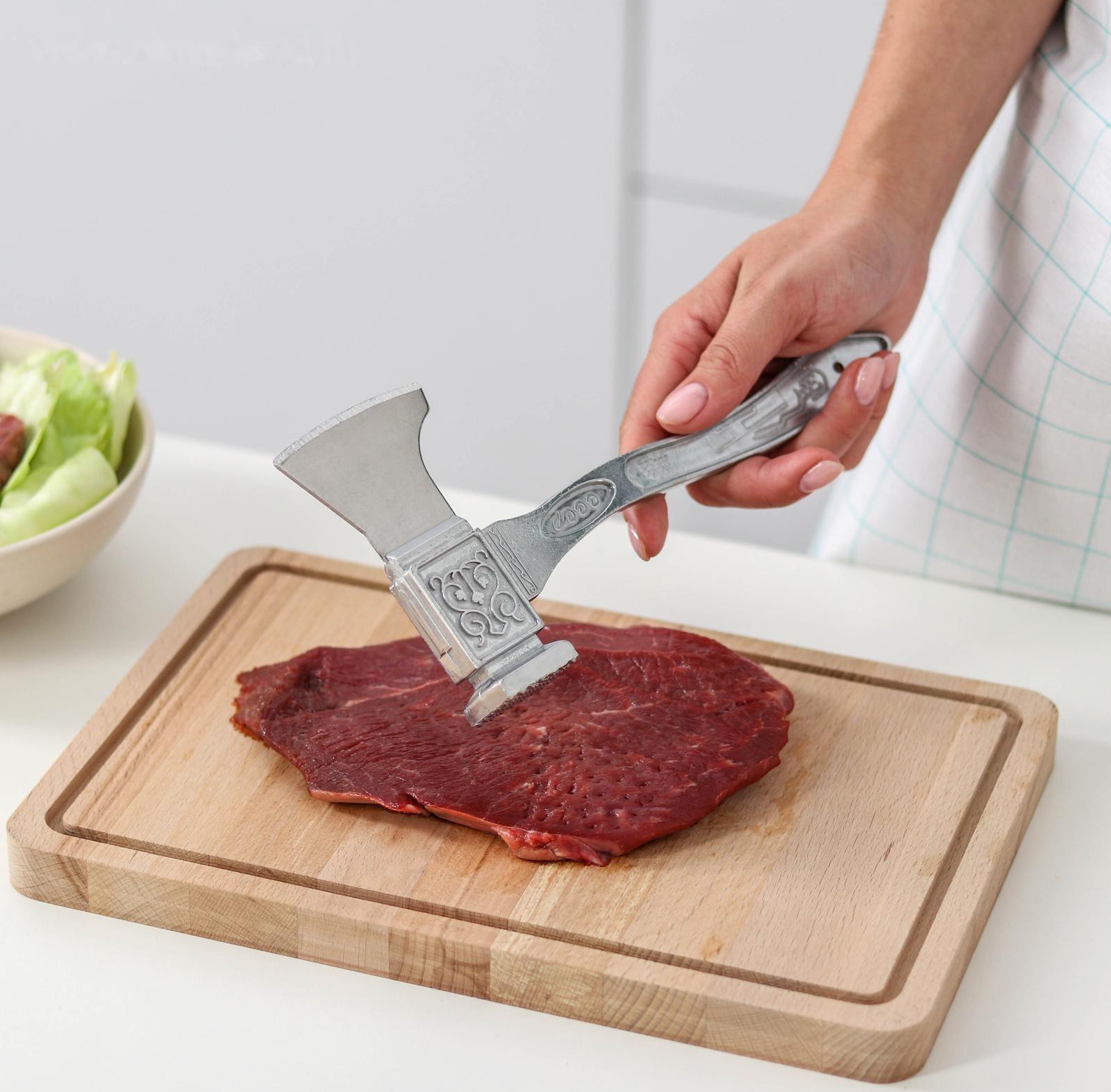 Молоток для мяса с топориком Доляна, 22 см