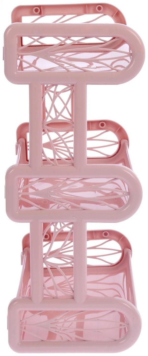 Полка навесная 3-секционнаяBranQ, 32×17,2×42 см, цвет МИКС