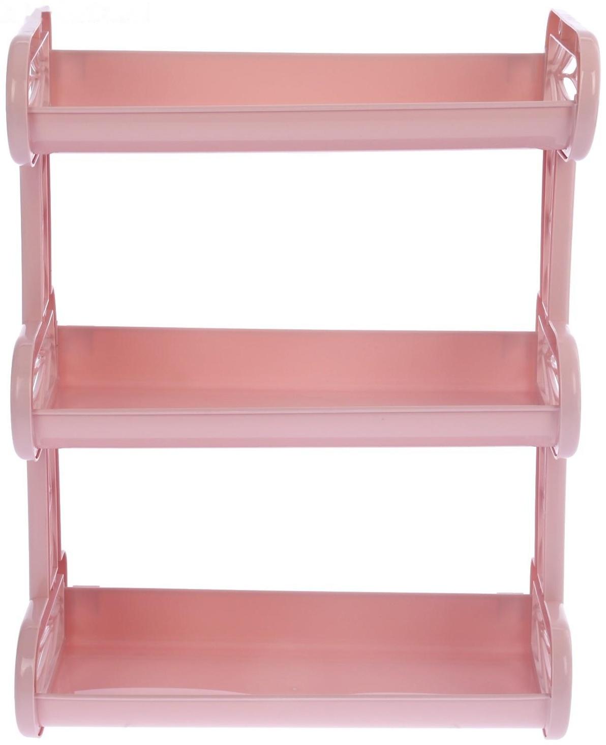 Полка навесная 3-секционнаяBranQ, 32×17,2×42 см, цвет МИКС