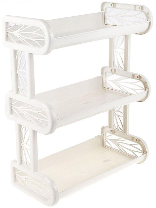 Полка навесная 3-секционнаяBranQ, 32×17,2×42 см, цвет МИКС