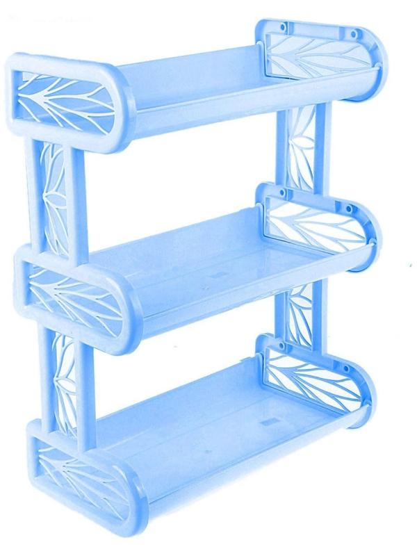 Полка навесная 3-секционнаяBranQ, 32×17,2×42 см, цвет МИКС