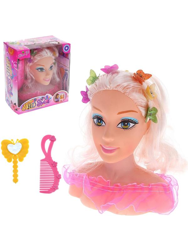 Кукла манекен для создания причёсок «Маленький парикмахер» с аксессуарами, звуковые эффекты