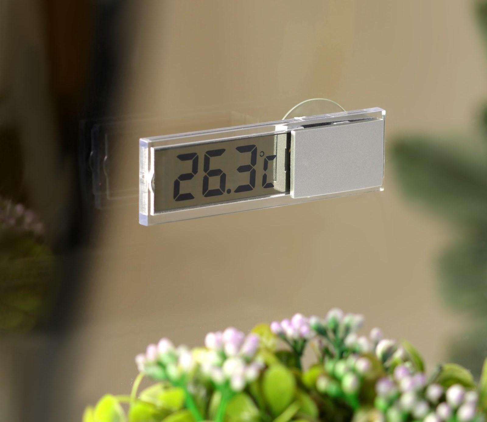 Термометр Luazon LTR-17, электронный, на присоске, прозрачный