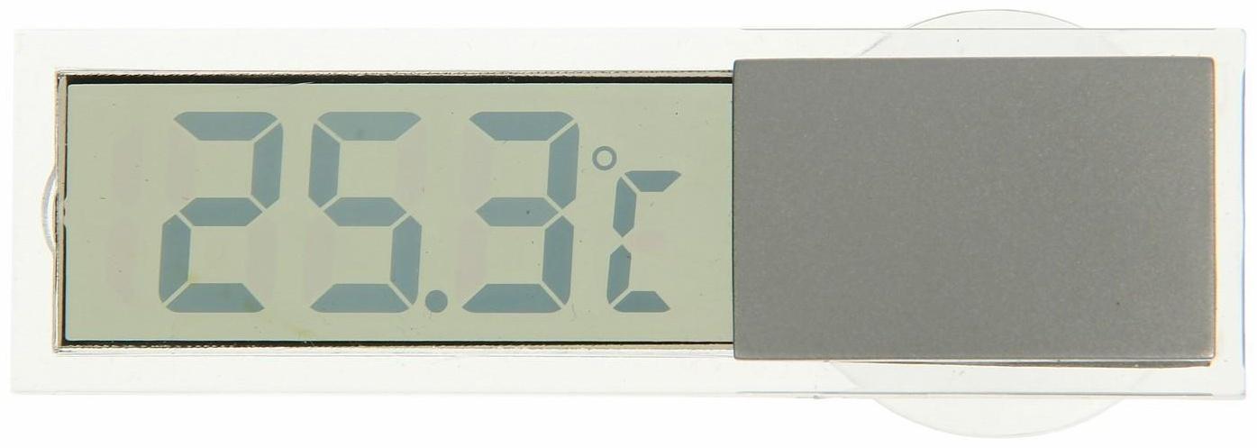 Термометр Luazon LTR-17, электронный, на присоске, прозрачный