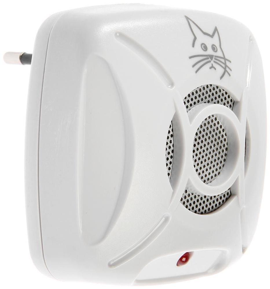 Отпугиватель крыс и мышей Luazon LRI-06, ультразвуковой, 20 м2, 220 В, белый/серый микс