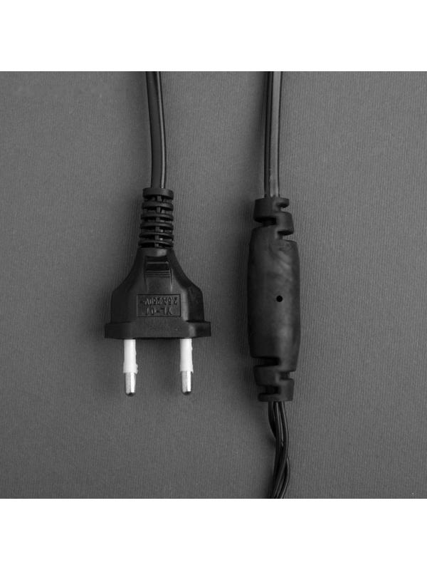 Гирлянда «Нить» 20 м с насадками «Шарики 1.5 см», IP44, тёмная нить, 200 LED, свечение мульти (RG/RB), мигание, 220 В