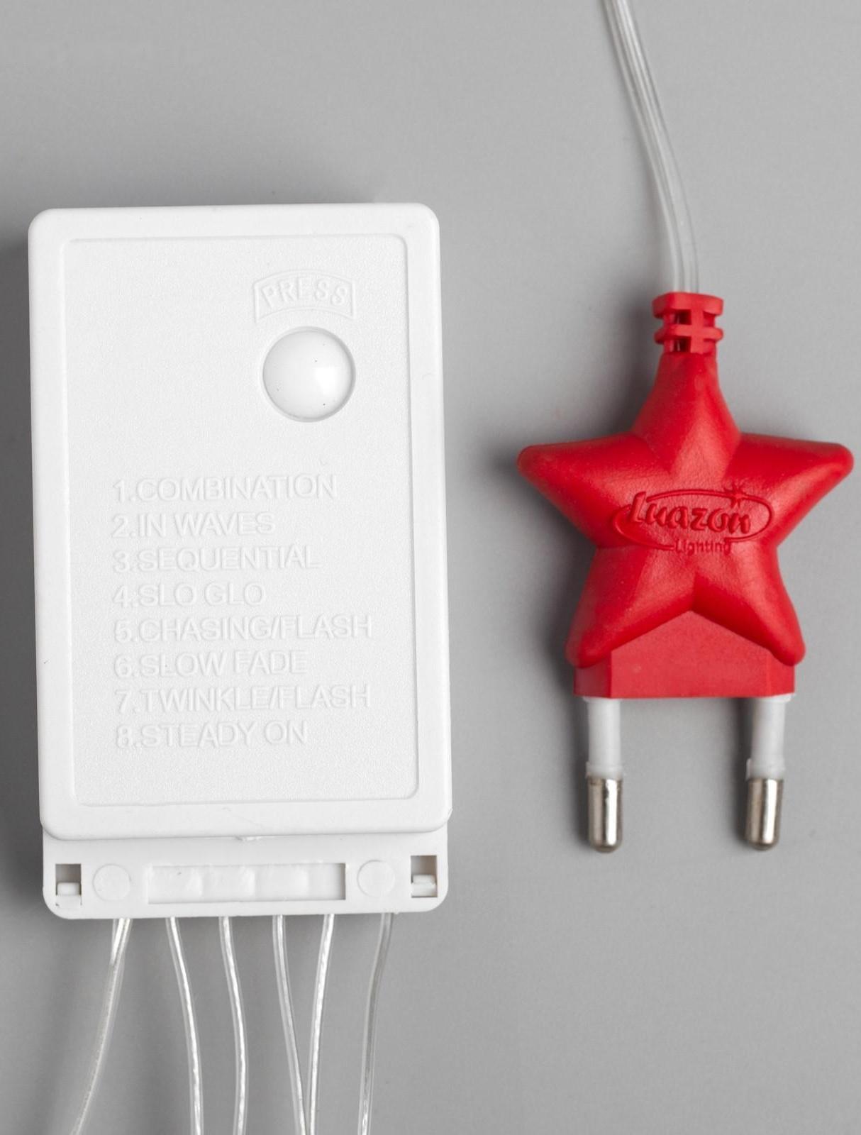 Гирлянда «Водопад» 2 × 1.5 м, IP20, прозрачная нить, 400 LED, свечение мульти, 8 режимов, 220 В