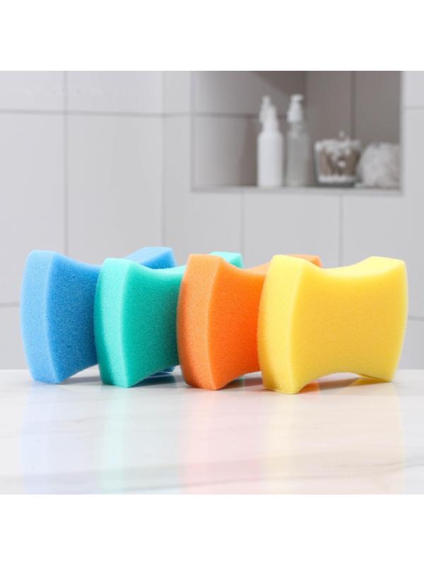 Губка для тела «Свежесть», 13×9×4 см, цвет МИКС
