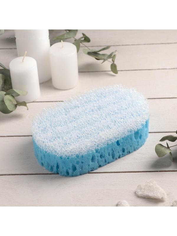 Губка для тела массажная «Удовольствие», 10,5×6×16,5 см, цвет МИКС