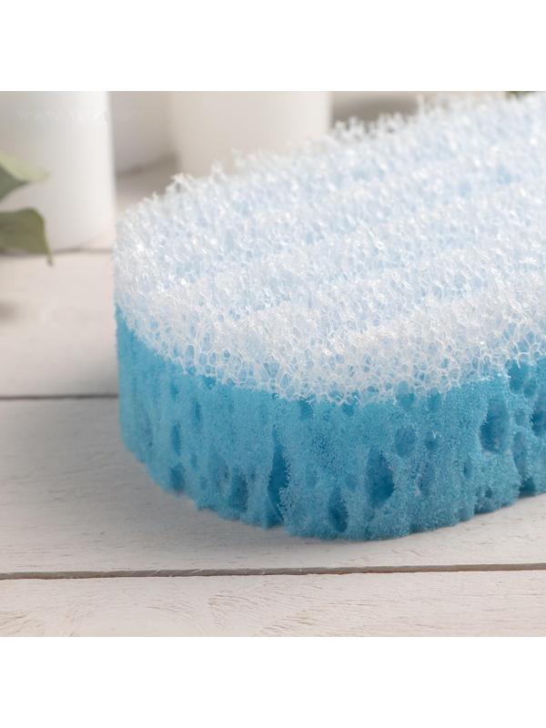 Губка для тела массажная «Удовольствие», 10,5×6×16,5 см, цвет МИКС