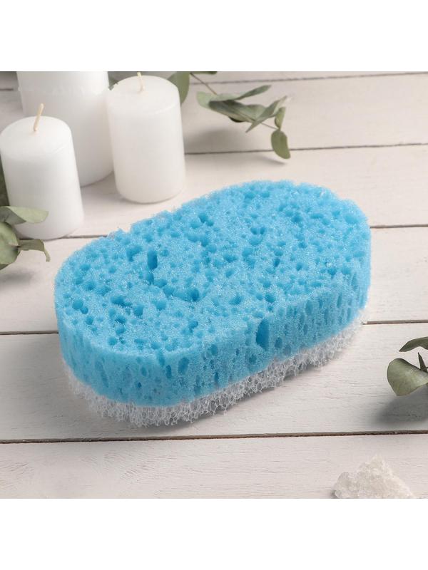 Губка для тела массажная «Удовольствие», 10,5×6×16,5 см, цвет МИКС