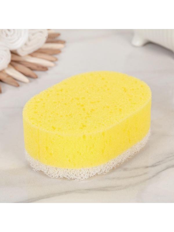 Губка для тела массажная «Эмоция», 13×8,5×5 см см, цвет МИКС