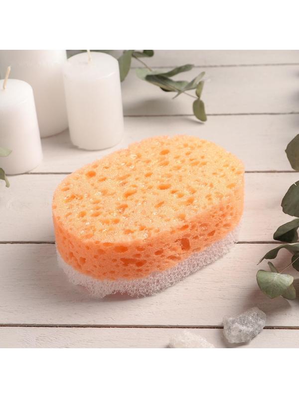 Губка для тела массажная «Эмоция», 13×8,5×5 см см, цвет МИКС