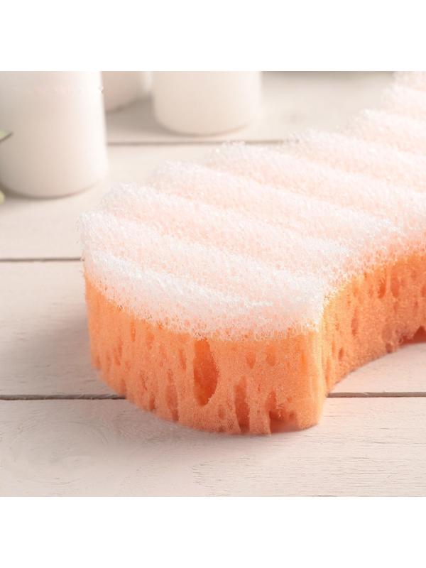 Губка для тела массажная «Наслаждение», 18×9,5×5 см, цвет МИКС