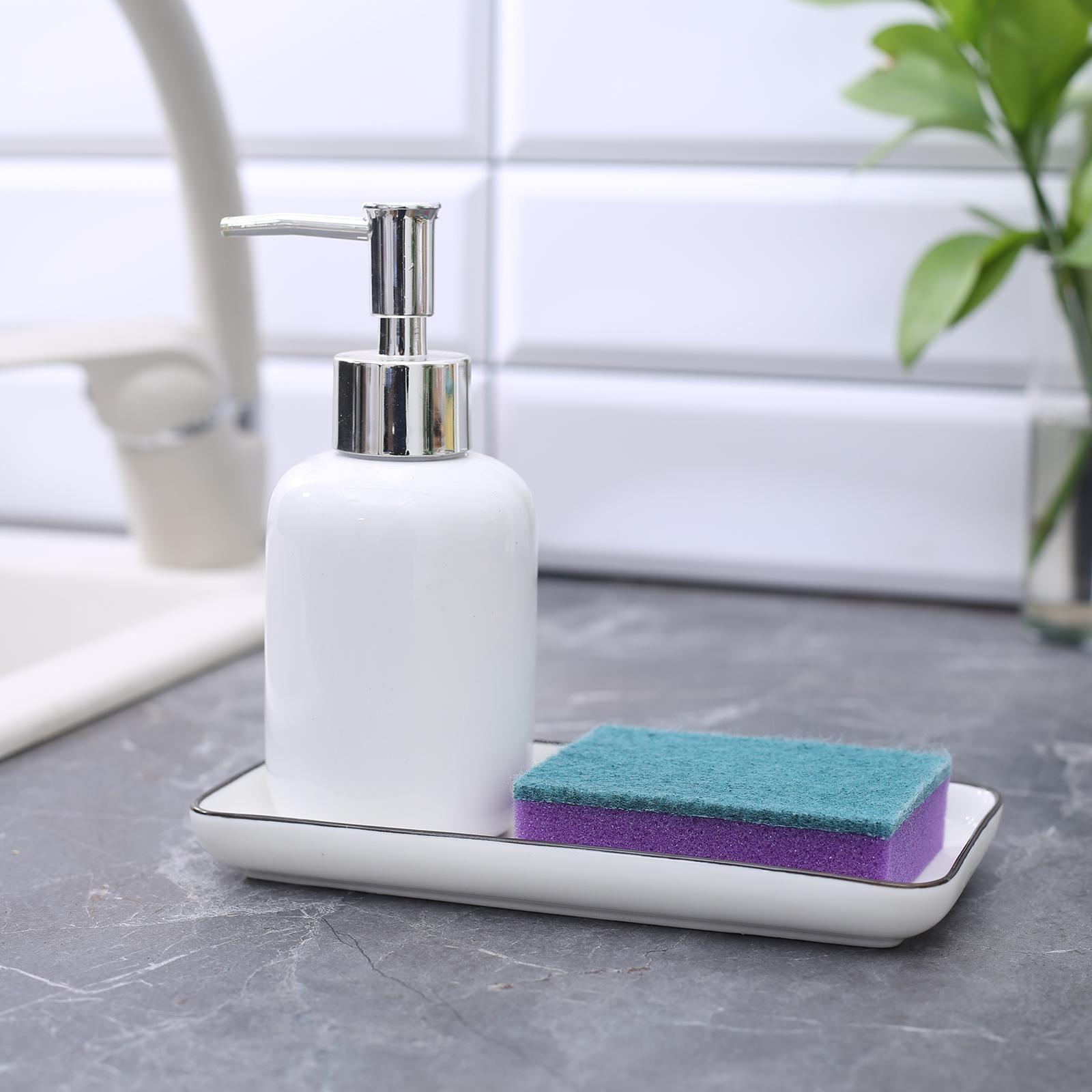 Набор губок бытовых с чистящим слоем Доляна «Стандарт», 9×6×2,5 см, 5 шт.