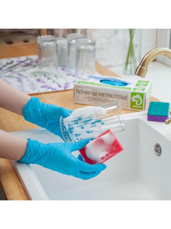 Набор губок бытовых с чистящим слоем Доляна «Стандарт», 9×6×2,5 см, 5 шт.