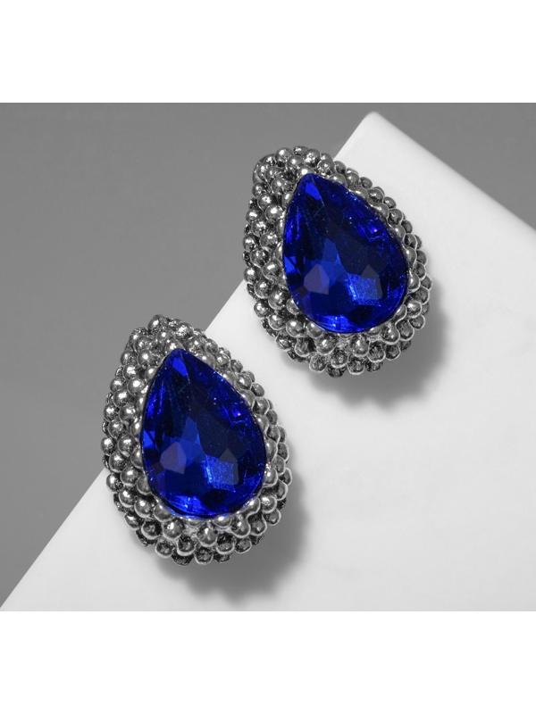 Серьги со стразами 