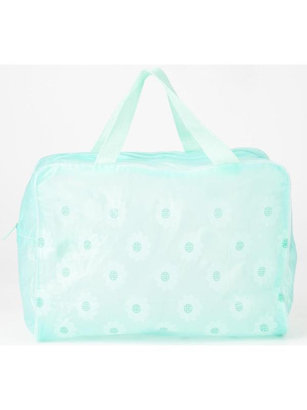 Косметичка на молнии, цвет зелёный