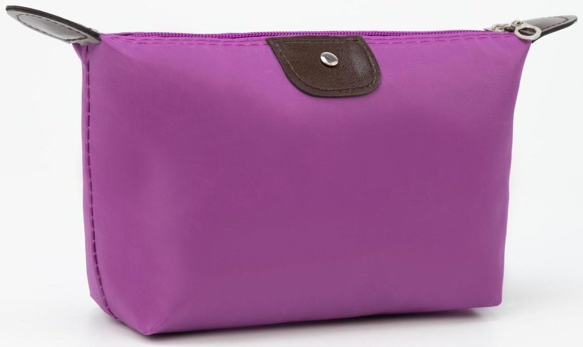 Косметичка на молнии, цвет сиреневый