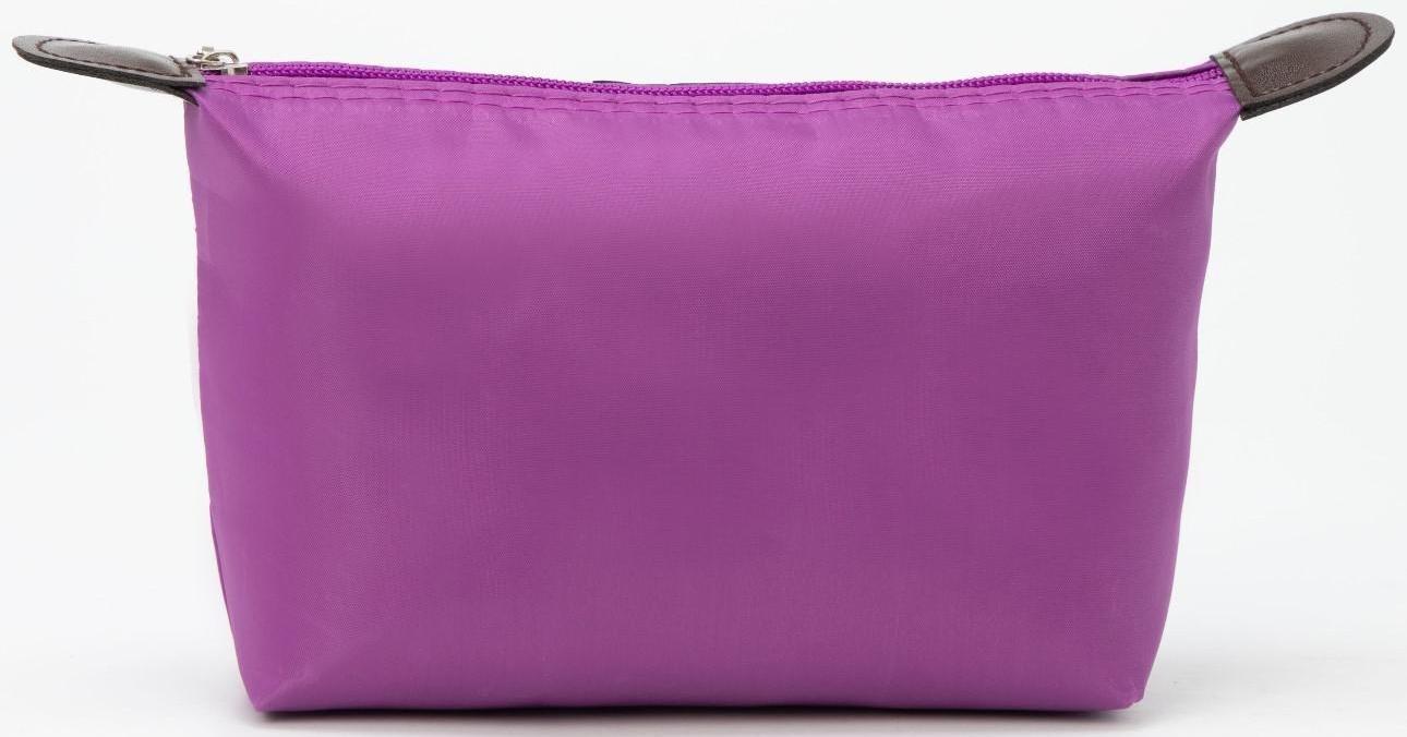 Косметичка на молнии, цвет сиреневый