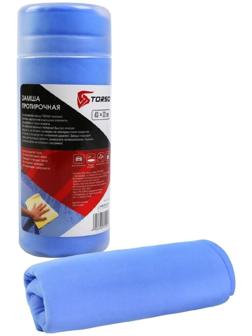 Замша протирочная TORSO 43×32 см в тубе, микс