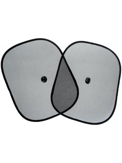 Шторки солнцезащитные TORSO для авто, на присосках, 44 х 37 см, набор 2 шт