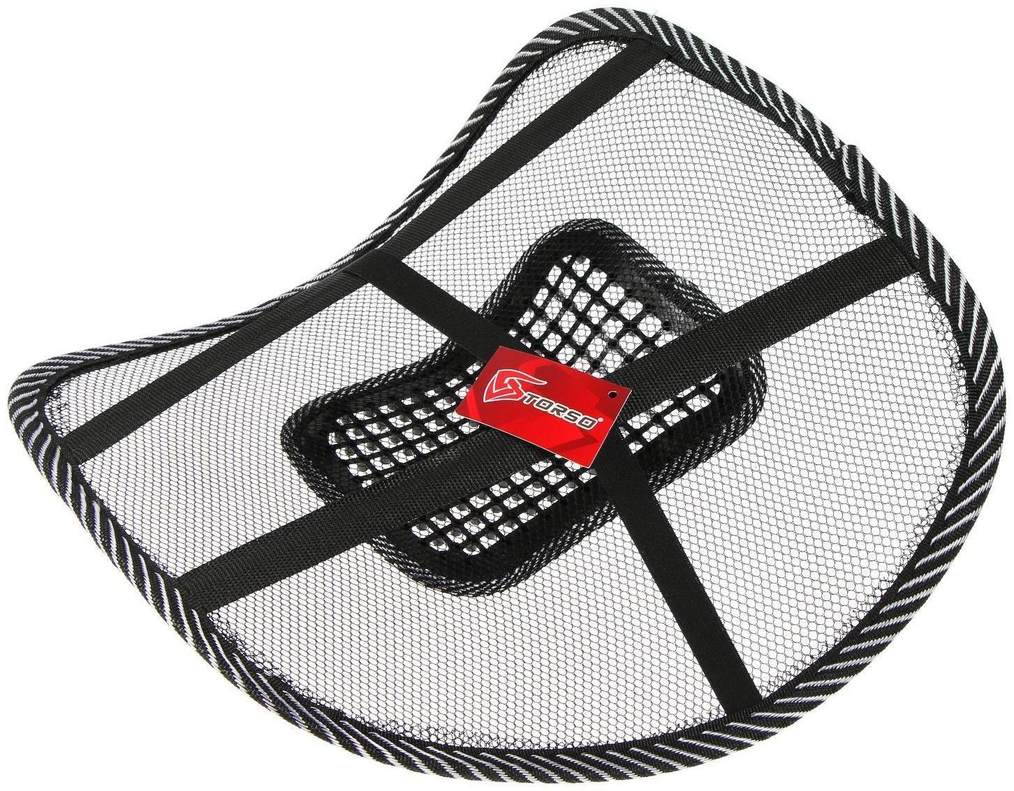 Ортопедическая спинка на сиденье TORSO с массажером на сиденье, 38x39 см