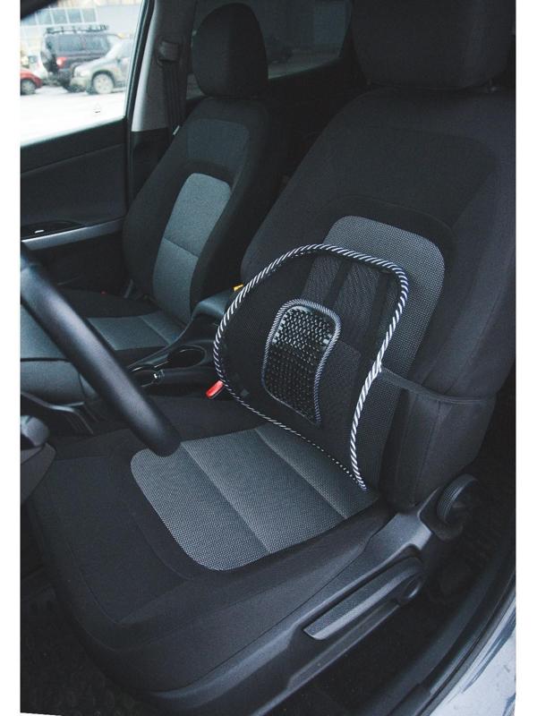 Ортопедическая спинка на сиденье TORSO с массажером на сиденье, 38x39 см