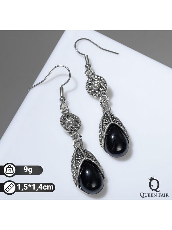 Серьги со стразами 