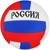Мяч волейбольный «Россия», ПВХ, машинная сшивка, 18 панелей, размер 5