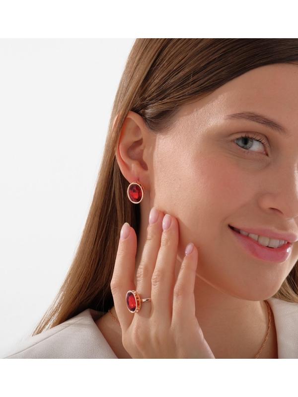 Гарнитур 3 предмета: серьги, кулон, кольцо безразмерное 