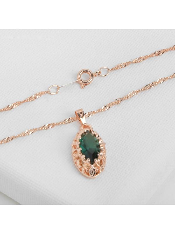 Гарнитур 3 предмета: серьги, кулон, кольцо безразмерное 