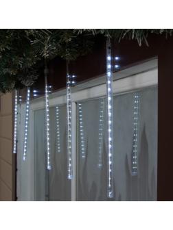 Гирлянда «Сосулька» тающая 0.3 м, IP44, прозрачная нить, 18 LED, свечение белое, переливы, 220 В