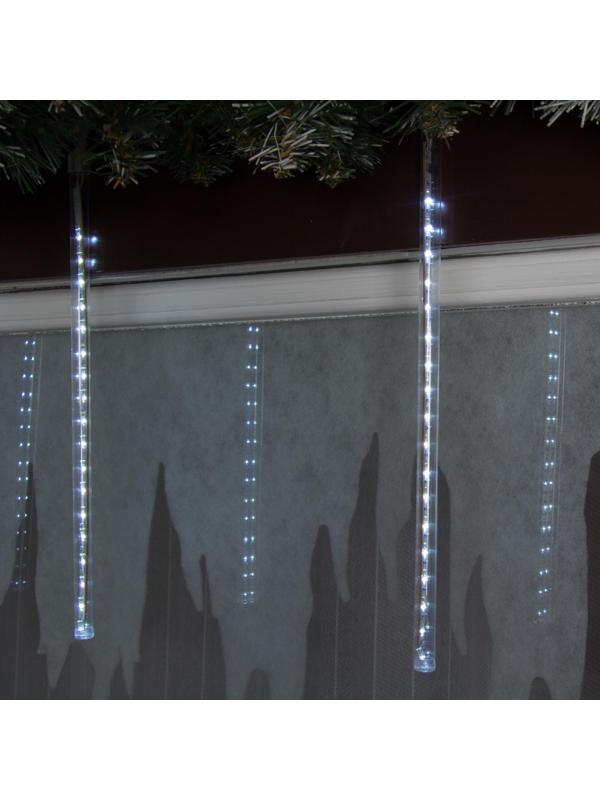 Гирлянда «Сосулька» тающая 0.3 м, IP44, прозрачная нить, 18 LED, свечение белое, переливы, 220 В