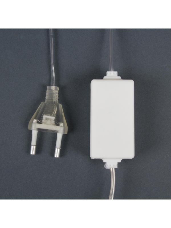 Гирлянда «Сосулька» тающая 0.3 м, IP44, прозрачная нить, 18 LED, свечение белое, переливы, 220 В