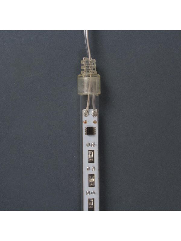 Гирлянда «Сосулька» тающая 0.3 м, IP44, прозрачная нить, 18 LED, свечение белое, переливы, 220 В