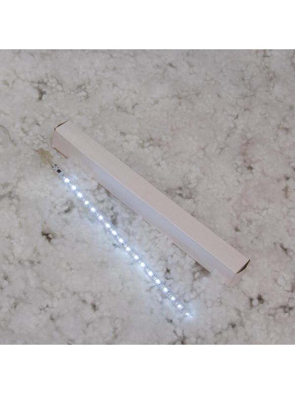 Гирлянда «Сосулька» тающая 0.3 м, IP44, прозрачная нить, 18 LED, свечение белое, переливы, 220 В