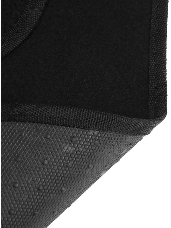 Коврики автомобильные TORSO, ворс, 62×42 см, 43×30 см, черный, набор 4 шт