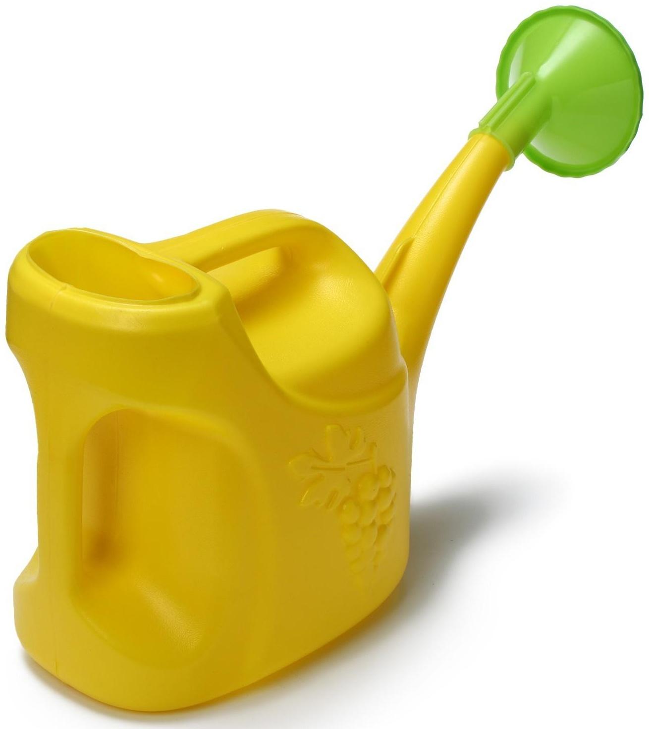 Лейка, 5 л, с рассеивателем, цвет МИКС