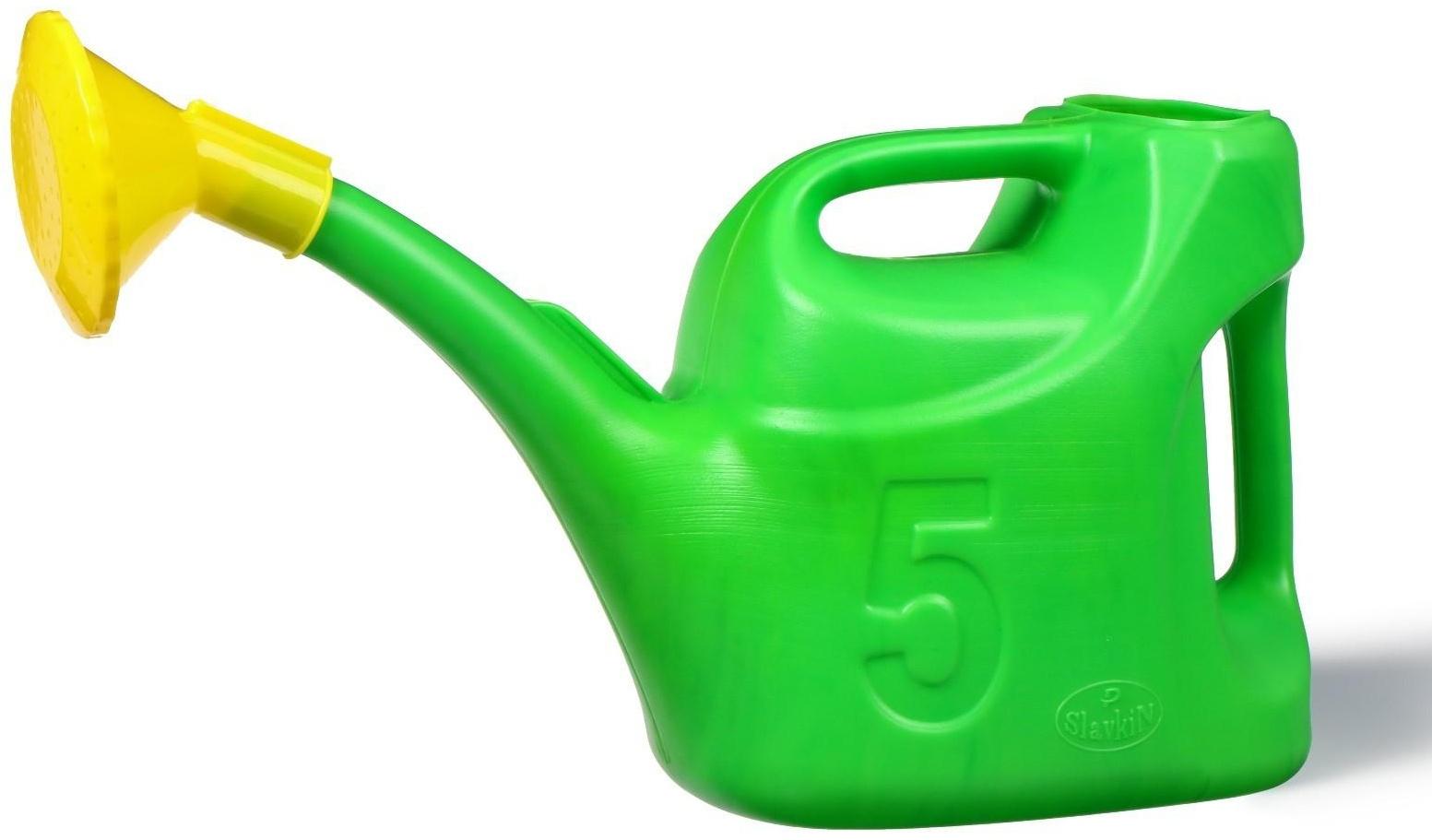 Лейка, 5 л, с рассеивателем, цвет МИКС